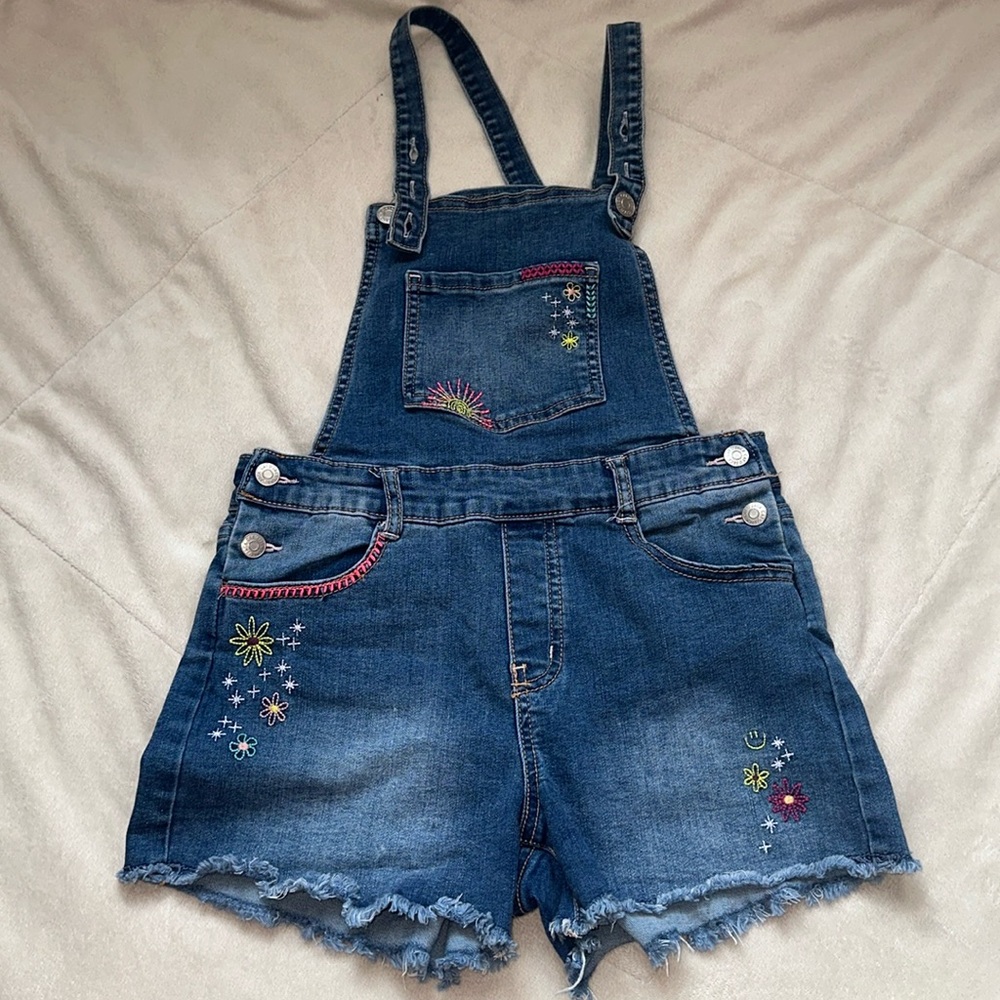 Cute denim romper
